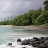 Samoa, Upolu, Aganoa beach, view from south