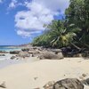 Seychelles, Silhouette, Anse Mondon beach, east