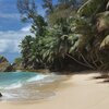 Seychelles, Silhouette, Anse Patates beach, south