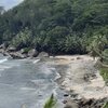 Seychelles, Silhouette, Anse Patates beach, view from above