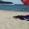 Turkey, Marmara Adasi, Topagac beach, sand