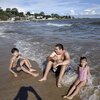 Uruguay, Punta Yeguas beach, water edge