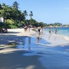 Venezuela, Margarita, Playa de Pampatar beach, view to east