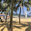China, Zhapozhen beach, palms & hammocks