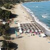 Greece, Logari beach, aerial view