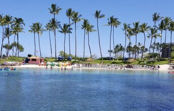 Hawaii, Hawaii, Lagoon Beach, view from water