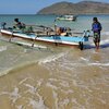 Indonesia, Sumbawa, Maci beach, boats