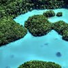 Palau, Ngeruktabel, Milky Way beach, aerial view