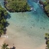 Самоа, Уполу, Пляж Вавау, лагуна, вид сверху