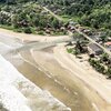 Sao Tome, Malanza beach, aerial view