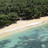 Sao Tome, Praia Cabana beach, aerial view