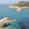 Tunisia, Tabarka beach, breakwaters