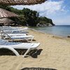 Turkey, Marmara Adasi, Manastir beach, sunbeds