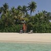 Мальдивы, Атолл Северный Мале, Остров Сангели, пляж, вид с моря
