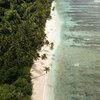 Samoa, Savaii, Faiaai beach, aerial view
