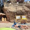 Франция, Лазурное побережье, Пляж Пляж-де-ла-Рагет, кафе
