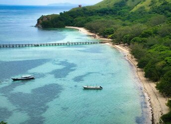 Indonesia, Flores, White Rock beach