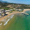 Northern Cyprus, Kaplica beach, aerial view, west