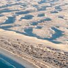 Oman, Bantoot beach, aerial view