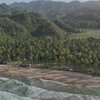 Venezuela, Playa Chaguaramas beach, aerial view