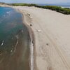 Albania, Portonovos beach, aerial view