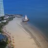 China, Shanwei, Dapaiding beach, view from above