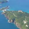 USVI, St. Thomas, Mermaid's Chair beach, aerial view