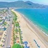 Vietnam, Da Nang, Man Thai beach, aerial view