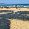 Vietnam, Da Nang, My Khe beach, palm shade