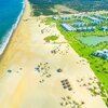 Vietnam, Da Nang, Vinpearl Hoi An beach, aerial view