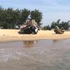 Vietnam, Hue, Thuan An beach, view from water