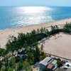 Vietnam, Hue West beach, aerial view