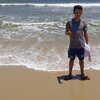 Vietnam, Hue West beach, water edge