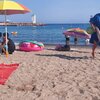 Франция, Лазурное побережье, Пляж Ла-Фигерет, песок