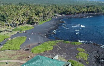 Hawaii, Punaluu beach