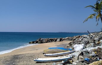 India, Kerala, Eravipuram beach