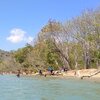Indonesia, Lesser Sunda, Flores, Klumpang beach, view from water