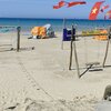 Vietnam, Chu Lai, Chau Tan beach, swings