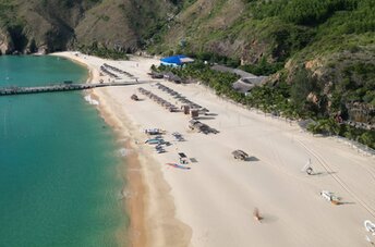 Vietnam, Quy Nhon, Ky Co beach, aerial view