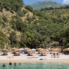 Albania, Saint Andreas Bay beach, view from water