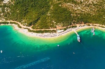 Албания, Пляж Жанповел, вид сверху