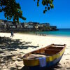 Comoros, Grande Comore, Itsandra beach, tree shade