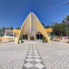 India, Kerala, Muthalapozhi beach, church
