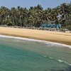 India, Kerala, Muthalapozhi beach, view from water
