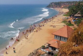 Индия, Керала, Пляж Варкала