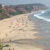 Индия, Керала, Пляж Варкала, вид сверху