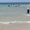 Tunisia, Ras Ben Sekka beach, swimming