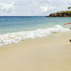 Anguilla, Barnes Bay beach, wet sand