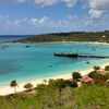 Anguilla, Road Bay - Sandy Ground beach, ship