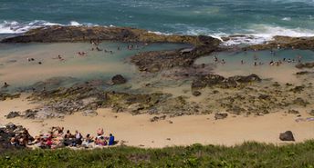 Australia, Fraser, Champagne Pools beach